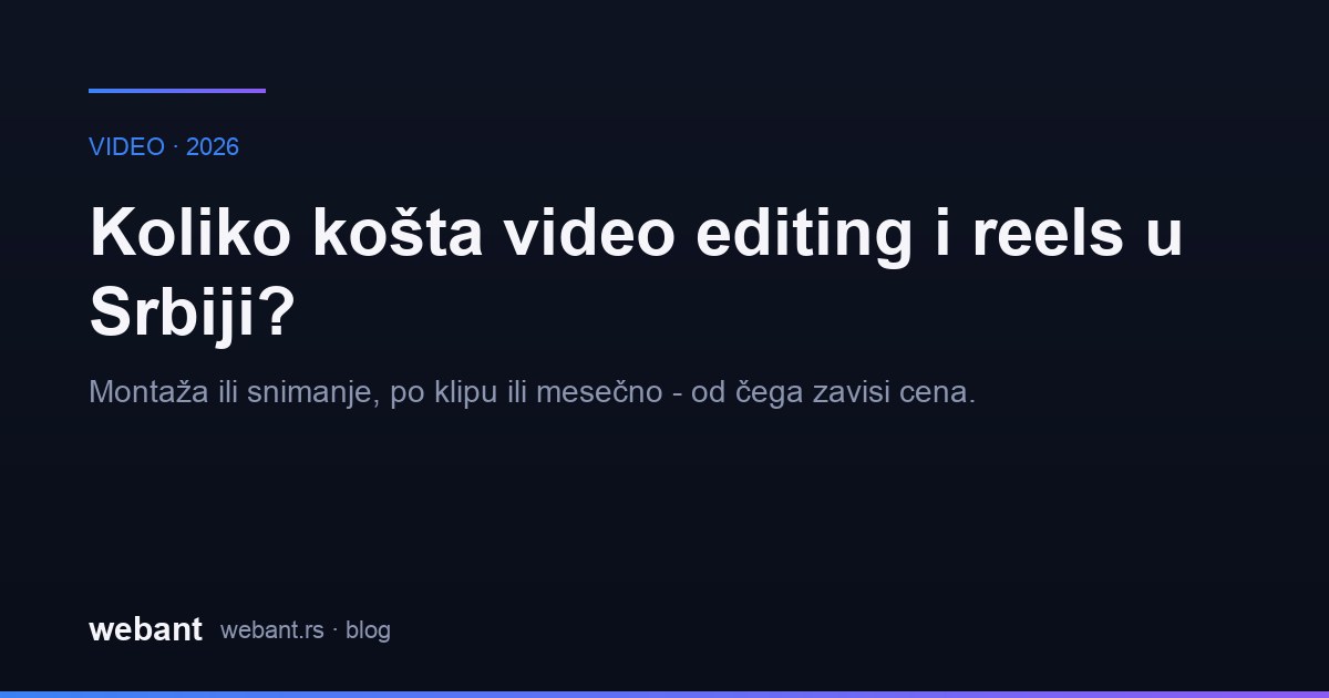 Montažer radi na kratkom vertikalnom videu za Instagram