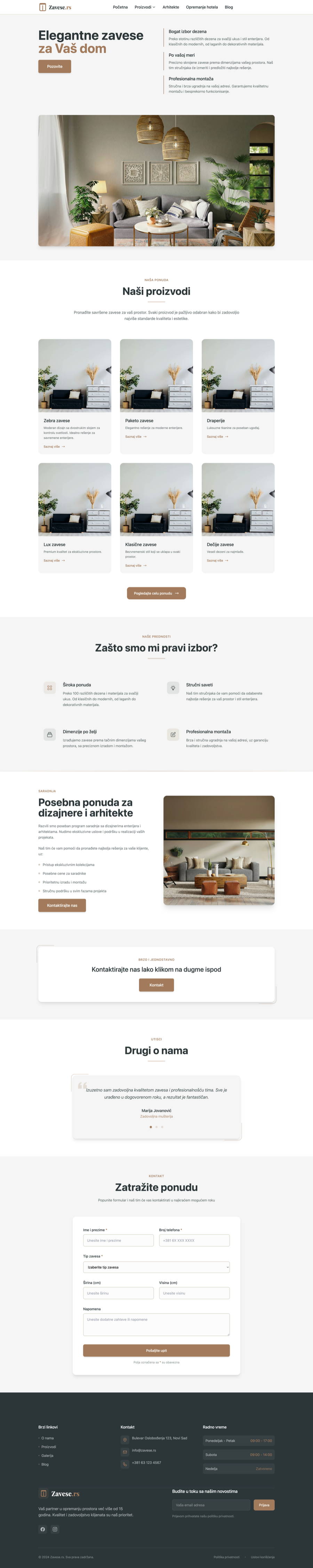 Primer izrađenog sajta 3