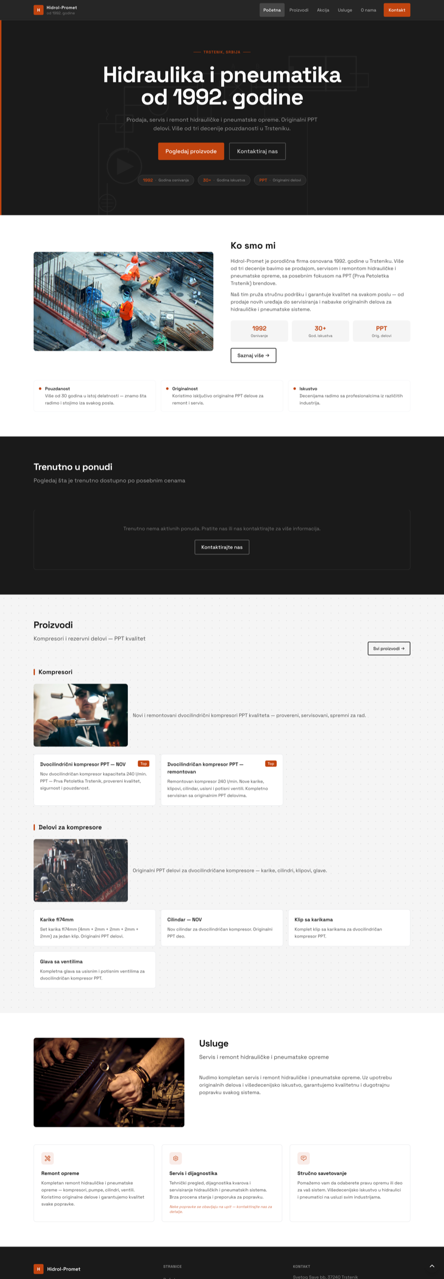 Primer izrađenog sajta 5